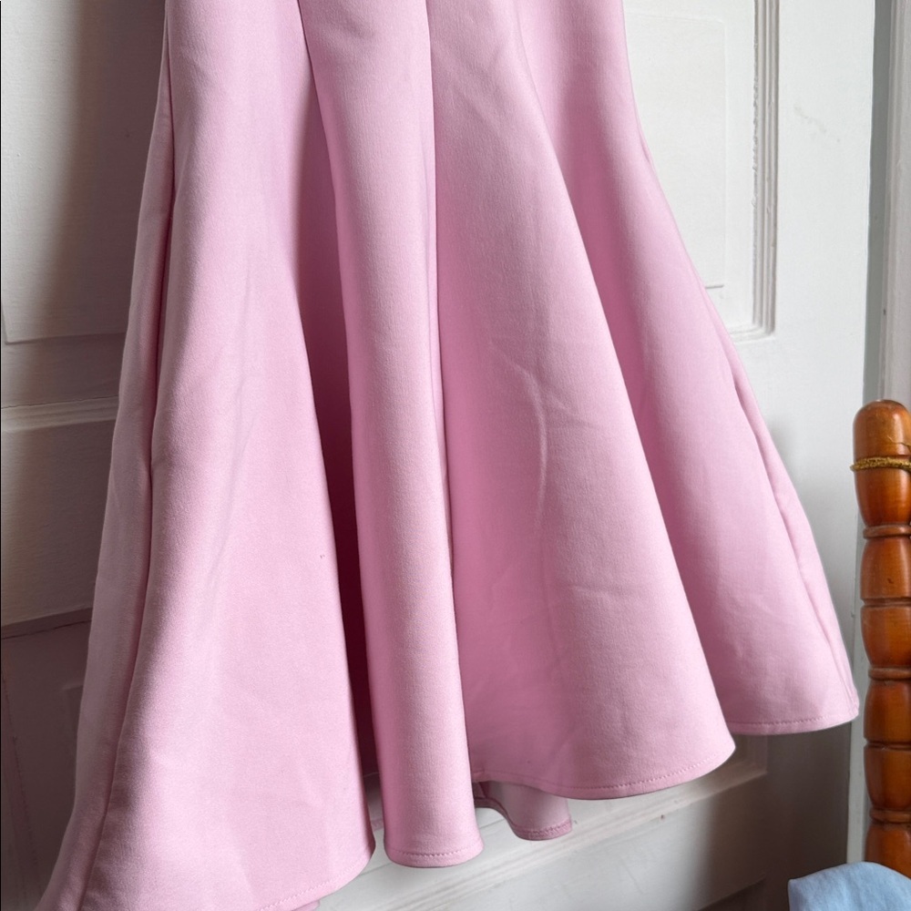 NWT Zara Pastel Pink Halter A Line Skater Dress with Pockets NWT Size M - Picture 6 of 16